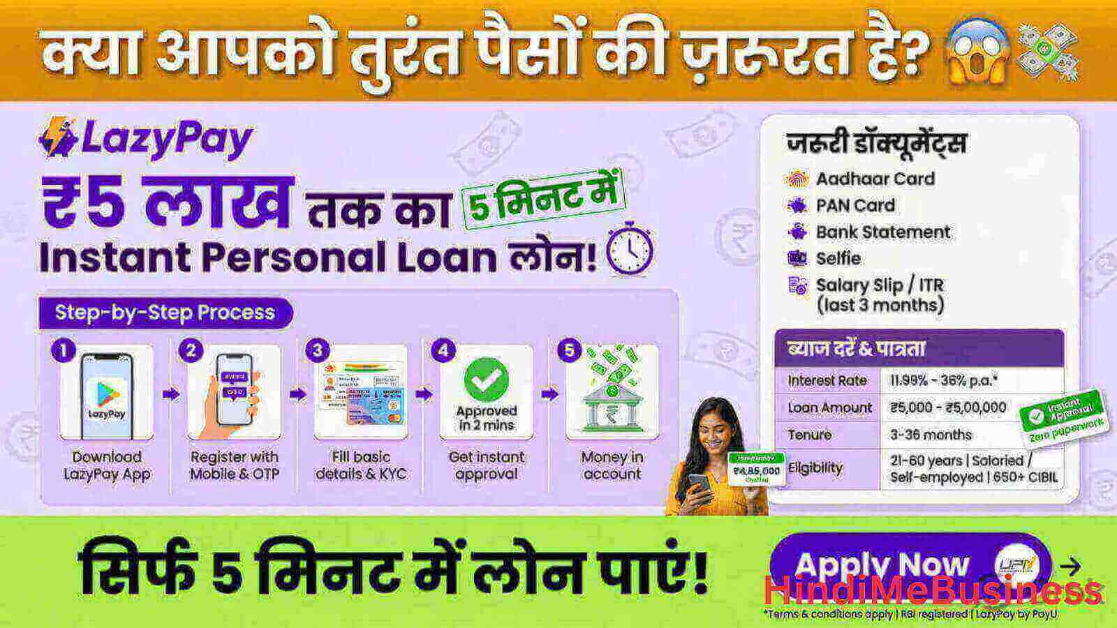 LazyPay Se Loan Kaise Lein